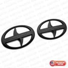 2012-2016 SCION FRS FR-S Front & Rear Matte Black Badge Nameplate Logo Emblem