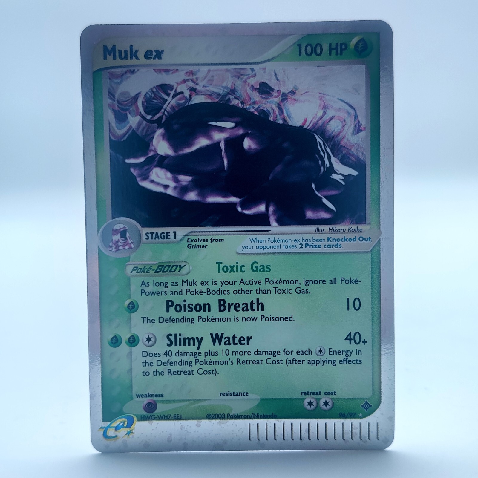 Pokemon TCG Karte - 2003 Muk EX (Holo Rare 96/97) EX Dragon Englisch
