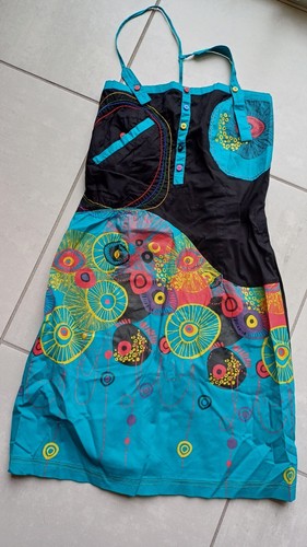 Robe Coline Desigual - Taille S/36 - Style évasé, Multicolore - Occasion Très Bon état