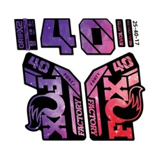 Fork Sticker for 2025 FOX 40 Factory step cast Mountain Bike Galaxy