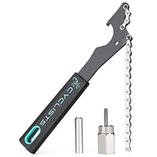  Bike Chain Tools Kit, Chain Whip with Cassette, Sprocket Cassette Removal 