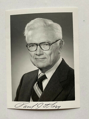 Paul John Flory   - Nobelpreis Chemie 1974  - original Autogramm 