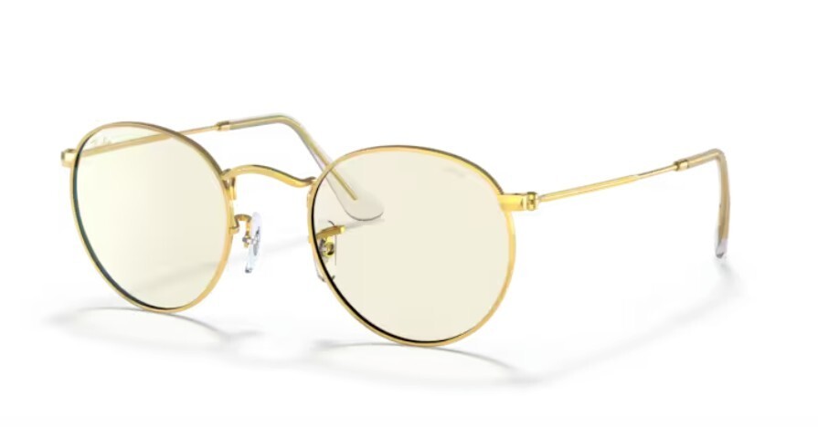 RAY BAN 3447 Round - 50 9196BL - Sonnenbrille - Золотой/Фотохромный прозрачный
