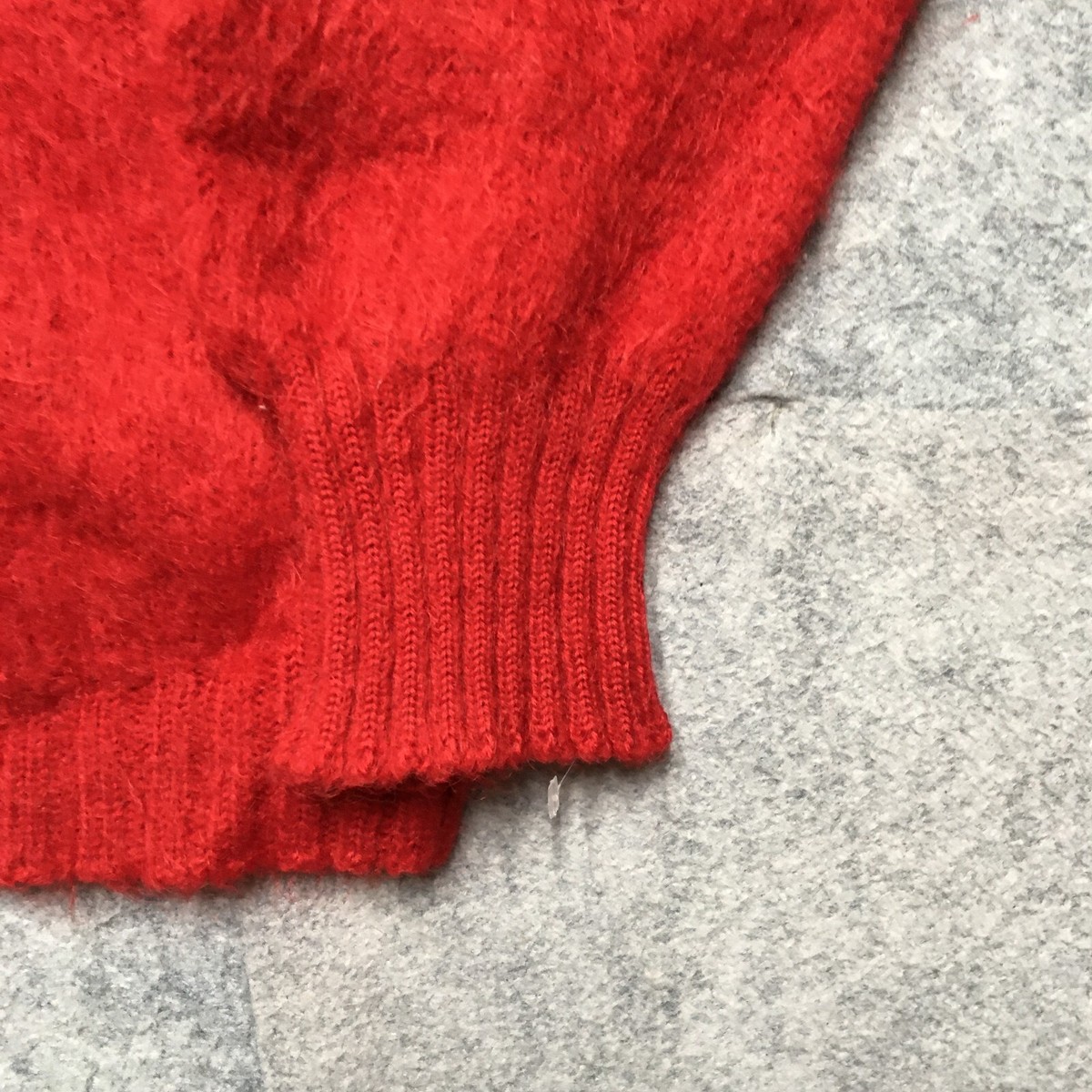 Vintage Lord Jeff The Baggy Shag Cardigan Sweater Mens M Red Vintage Lord Jeff The Baggy Shag Cardigan Sweater Mens M Red