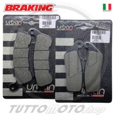 KIT PASTIGLIE FRENO BRAKING x HONDA SW-T 400 2009-2014  ANTERIORE POSTERIORE SWT