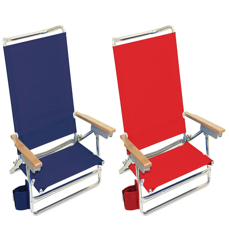 RIO Brands 5 Position Assorted Beach Folding Chair Pack of 4 eBay