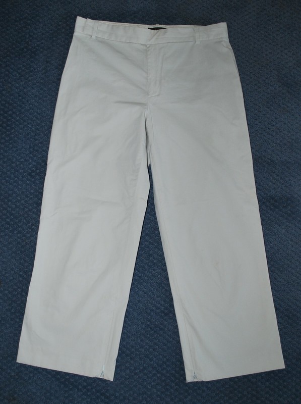 BANANA REPUBLIC off-white Cropped/Ankle Pants (6R) PERFECT CONDITION!