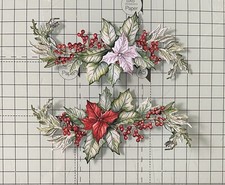 Highlight Crafts Two Red Robins Christmas Tales Peaceful Poinsettia Die Cuts