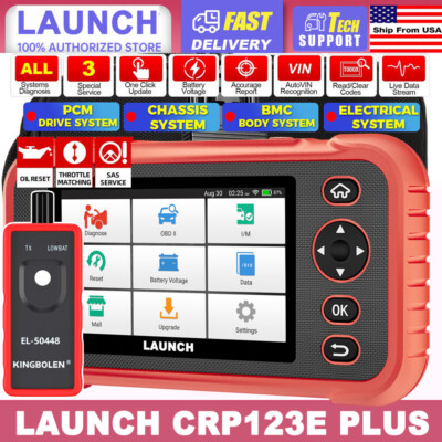 2026 Elite LAUNCH CRP123E PLUS PRO OBD2 Car Diagnostic Tool Scanner Code Reader