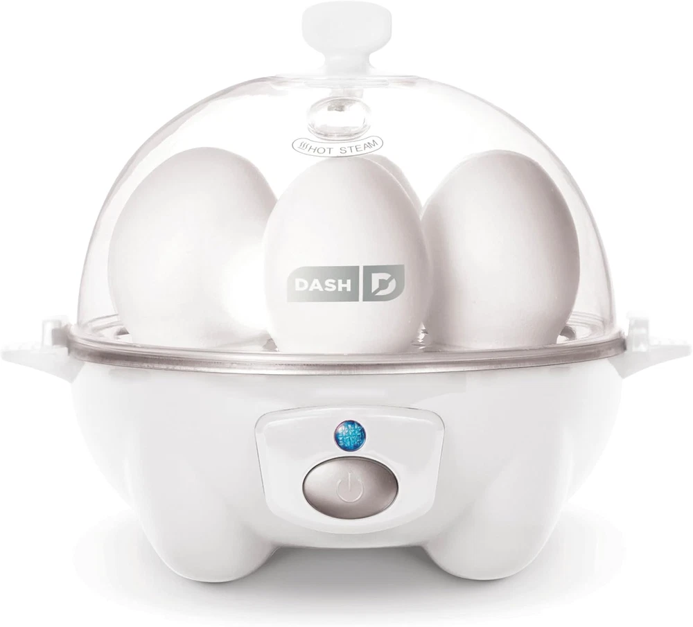 DASH Rapid Electric Egg Cooker with 6-Egg Capacity for Perfect Hard Boiled Eggs