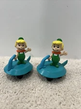 Elroy Jetson Scooter Figures 1990 McDonalds Toy Lot of 2  Vintage Hanna- Barbera