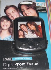New Vivitar Digital Photo Frame 2.4" Screen DPF30 Desktop portable slide shows