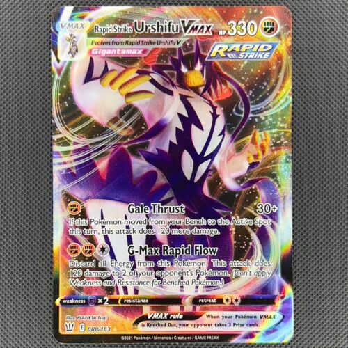 Rapid Strike Urshifu VMAX 088/163 Battle Styles ULTRA RARE HOLO Pokemon Card NM - Picture 1 of 2