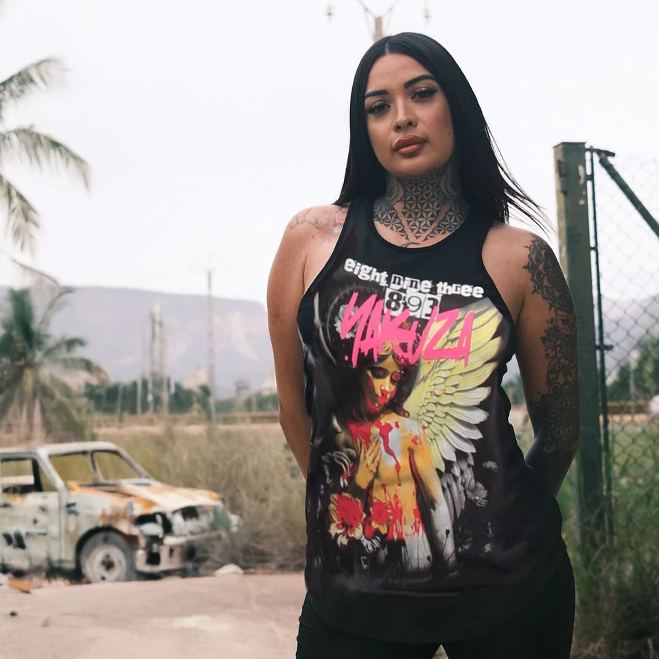 Neues Yakuza Damen Sorrow Urban Tanktop - Schwarz - Bild 1 von 1