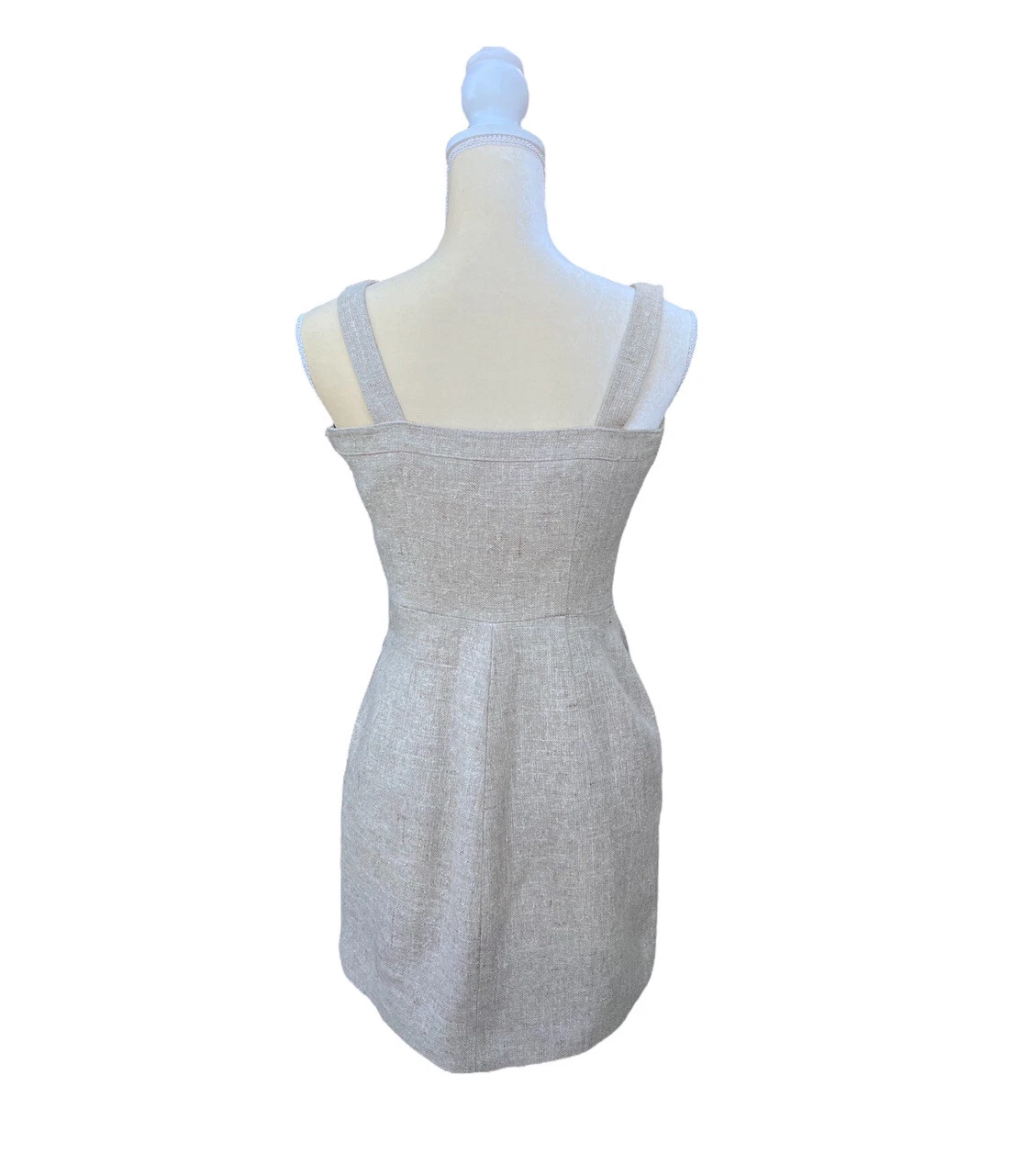 Abito Vintage Valentino Autentico Pura Seta Grezza Taglia 4 Italia