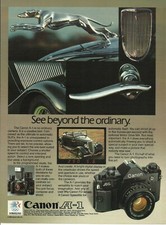 1984 Canon A-1 SLR Photography Camera vintage print ad 80's advertisement