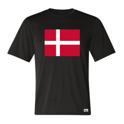 EAKS  Herren T-Shirt ''Dänemark Flagge'' Fahne Denmark Danmark Sport Fußball EM WM