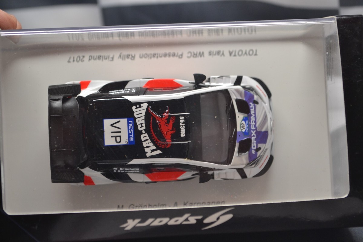 ミニカー Spark 1/43 Toyota Yaris WRC VIP Gronholm Toyota YARIS WRC Marcus Gronholm Rally Finland 2017 VIP Car