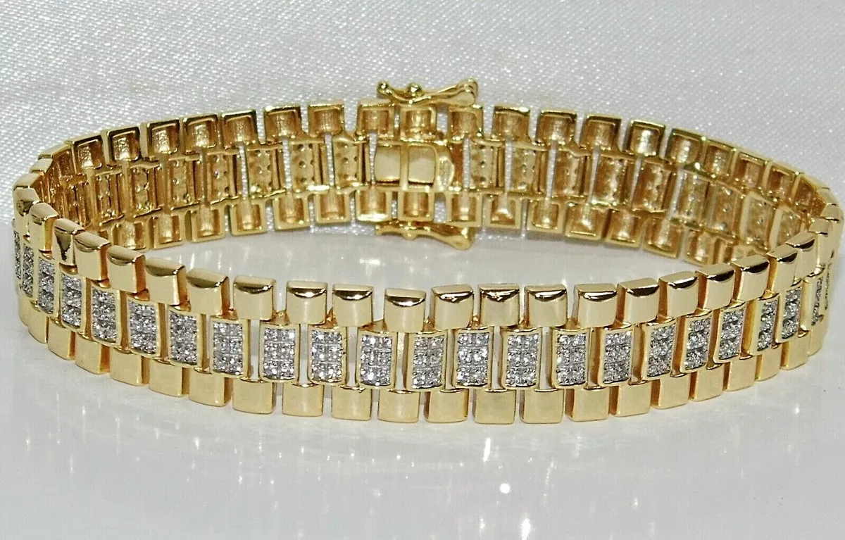 Ladies White Gold Rolex style bracelet | Eternity Diamonds