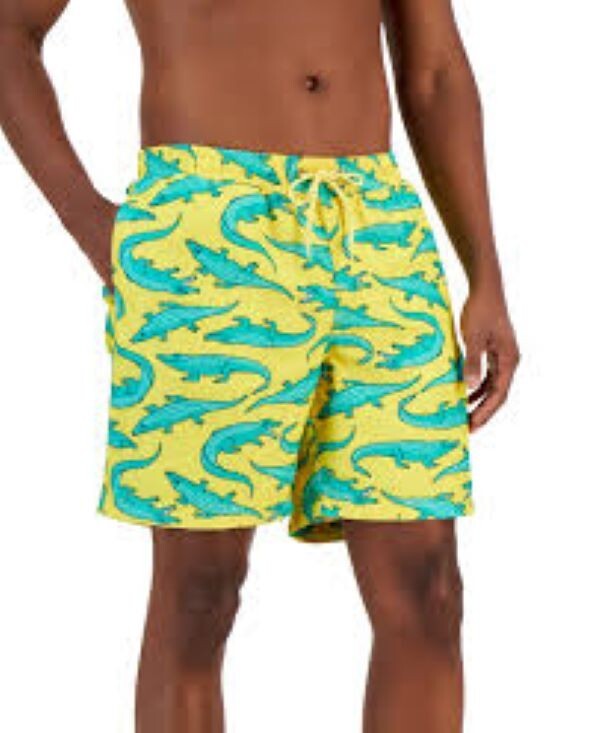 CLUB ROOM Lemon Drizzle Swimming Shorts 'Alligator' Quick Dry Swim