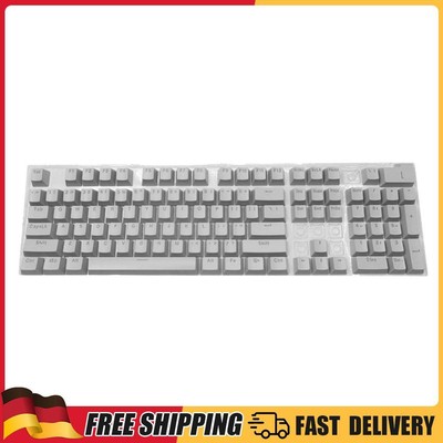 104pcs Universal Mechanical Keyboard Keycaps PC Bakclit Key Cap Set (Gray)