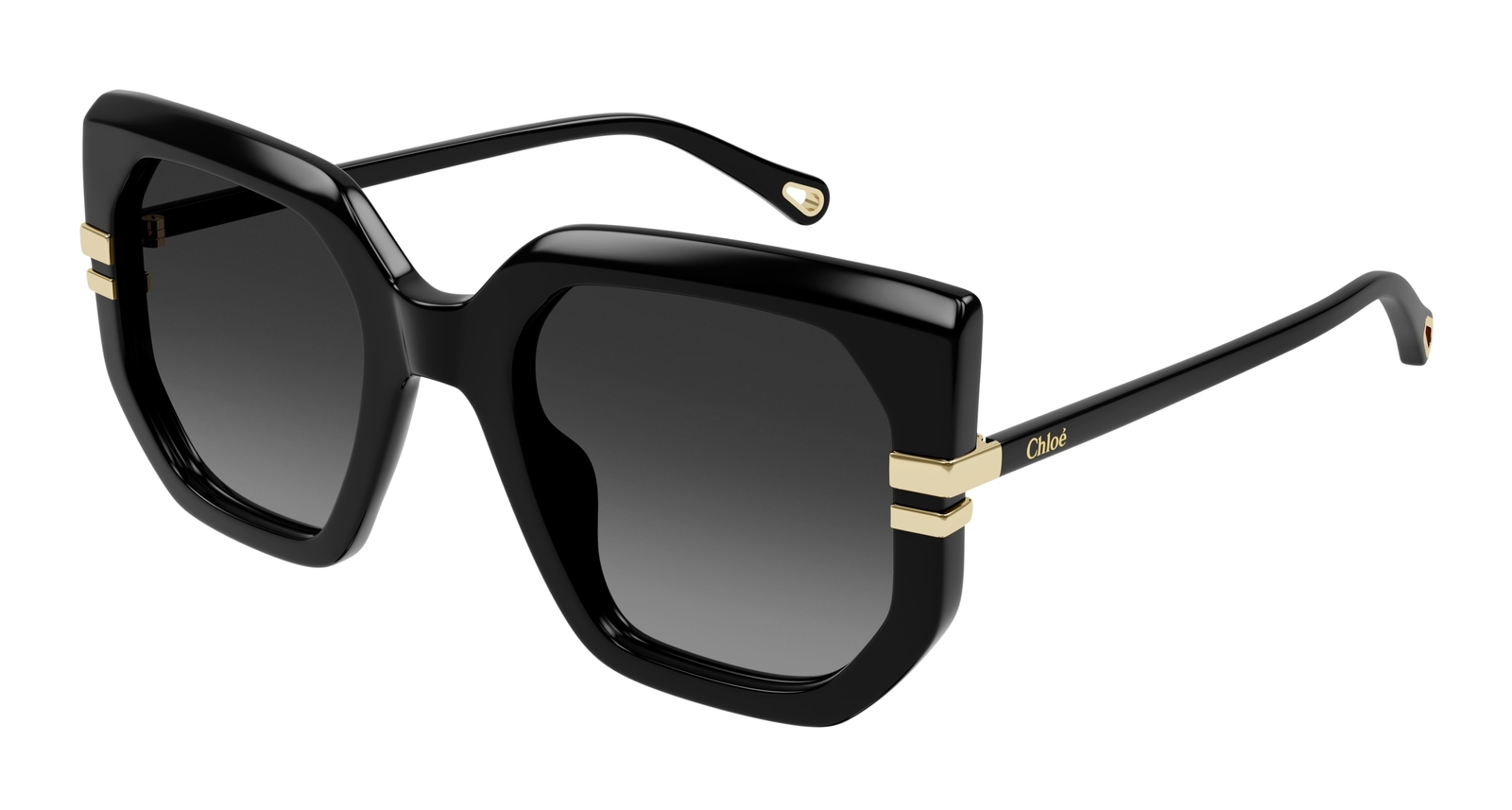 Chloé Sonnenbrille CH0240S  001 Schwarz Grau Damen