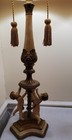 Vintage metal table lamps with cherubs and original tassels 29.5" x 8.5".  — photo 6