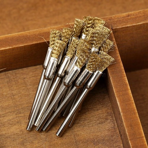 15× D5MM Brass Wire Wheels Wheel Rotary Accessories for Die Grinder