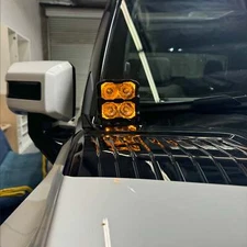 M&R kit compatible with - 2022+ GMC Hummer EV Hood Mount Ditch Lights - PRO