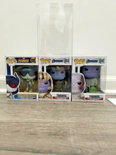 Funko POP Marvel Lot of 3 W/ One Protector.....with slight box damage