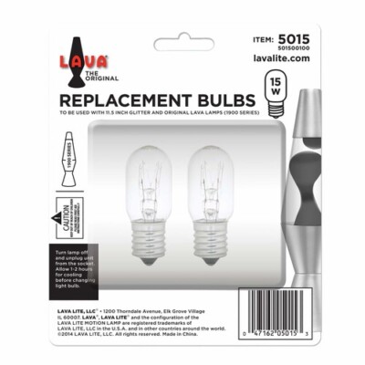 Lava  Lamp 15 Watt Replacement Light Bulb 2 Pack (Works in 11.5'' Lava  Lamps) [N