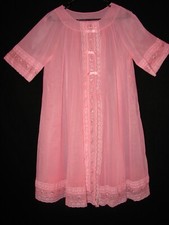 Vintage Shadowline Robe Sheer Chiffon Two layer Size Medium