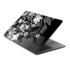 Skins Wrap for MacBook Pro 15 inch Retina Touch Black Floral Pattern