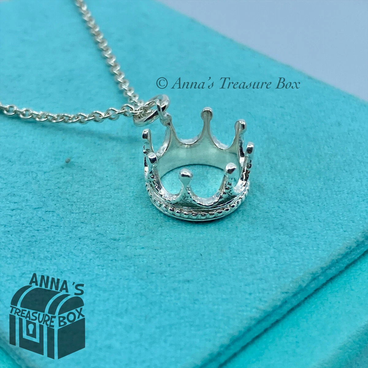 Crown sale charm necklace