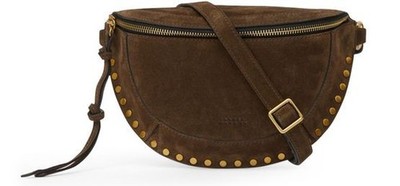 ISABEL MARANT Skano Brown Suede Belt Bag New & Authentic