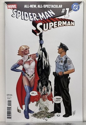 Marvel DC Spider-Man Superman #1  Adam Hughes Black Cat & Power Girl Variant NM