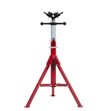 V Head Pipe Jack Stand, Adjustable 28-52 Inch Height, 1300 Lb Load Capacity
