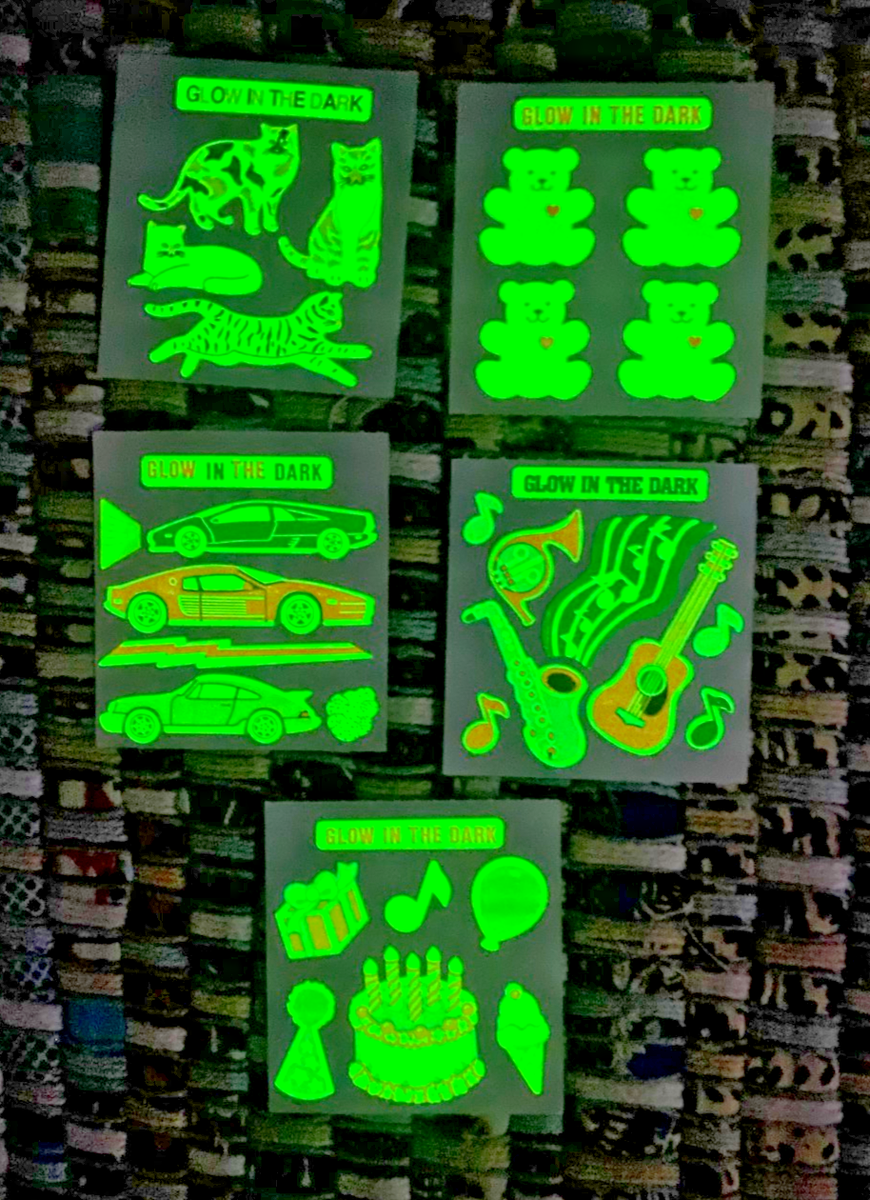 Vintage Sandylion Sticker Mods: Sparkle,Prismatic, Glow in the
