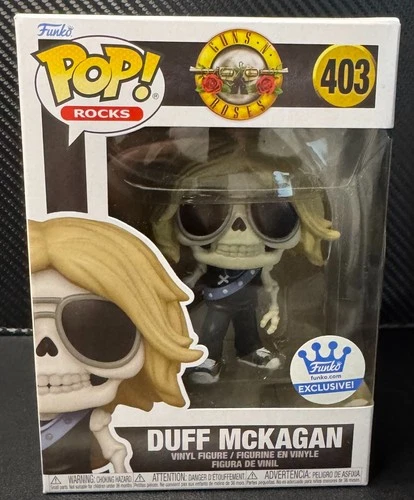 Funko Pop! Rocks Guns N Roses Duff McKagan (Skeleton) #403 w/Protector