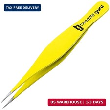 Tweezer Guru Pointed Tweezers - Sharp Precision Needle Nose Tip, Best Tweezers f