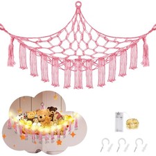 Stuffed Animal Hammock with LED Light, Jumbo Toy Jumbo- Package of 1 , Pink