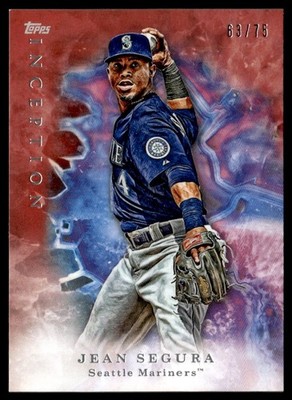2017 Topps Inception Red Jean Segura Rookie 63/75 Seattle Mariners #48
