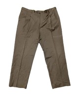 Austin Reed Signature Men  s Wool Dress Pants Brown 40x30 Flat Front