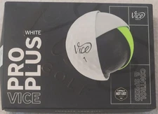 Brand New Vice Pro Plus White Premium Golf Balls 1 Dozen