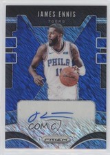 2019-20 Panini Prizm Signatures FOTL Blue Shimmer James Ennis #SG-JEN Auto 3m8