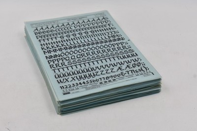 Letraset INSTANT LETTERING Transfer Letters  MULTIPLE Collection Of 94 Sheets