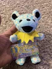 Vintage 1998 Grateful Dead Tour Bean Bear Daisy Plush Birthday 8/16/69 Rock