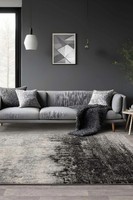 Nova Grey Distress Rug NV03 Modern Large Abstract Area Living Room Bedroom Rugs