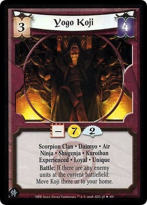 Yogo Koji (Exp) - The Heaven's Will - Legend of the Five Rings CCG