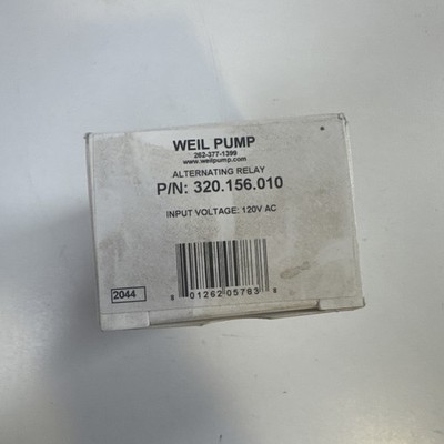 Weil Pump Alternating Relay 320.156.010 Ser. C 120V w/ Base NEW